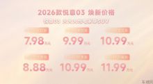 女神想要 女神得到 2026款一汽悦意03挚爱上市 焕新价7.98万起