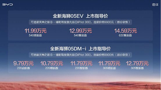 【上市新闻稿】比亚迪全新海狮05正式上市售价9.79万元-14.59万元，重塑A