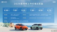 6.99万元起，比亚迪2026款海鸥增配不加价，激光雷达首次下放A00级市场