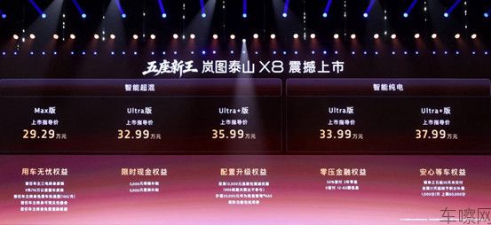 【新闻稿】岚图泰山X8正式上市 权益后售价28.29万-36.99万1012.j
